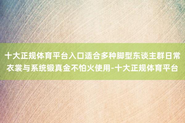 十大正规体育平台入口适合多种脚型东谈主群日常衣裳与系统锻真金不怕火使用-十大正规体育平台